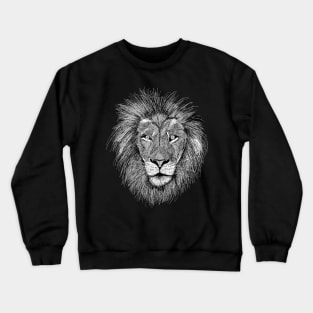 Hand drawn Lion Crewneck Sweatshirt